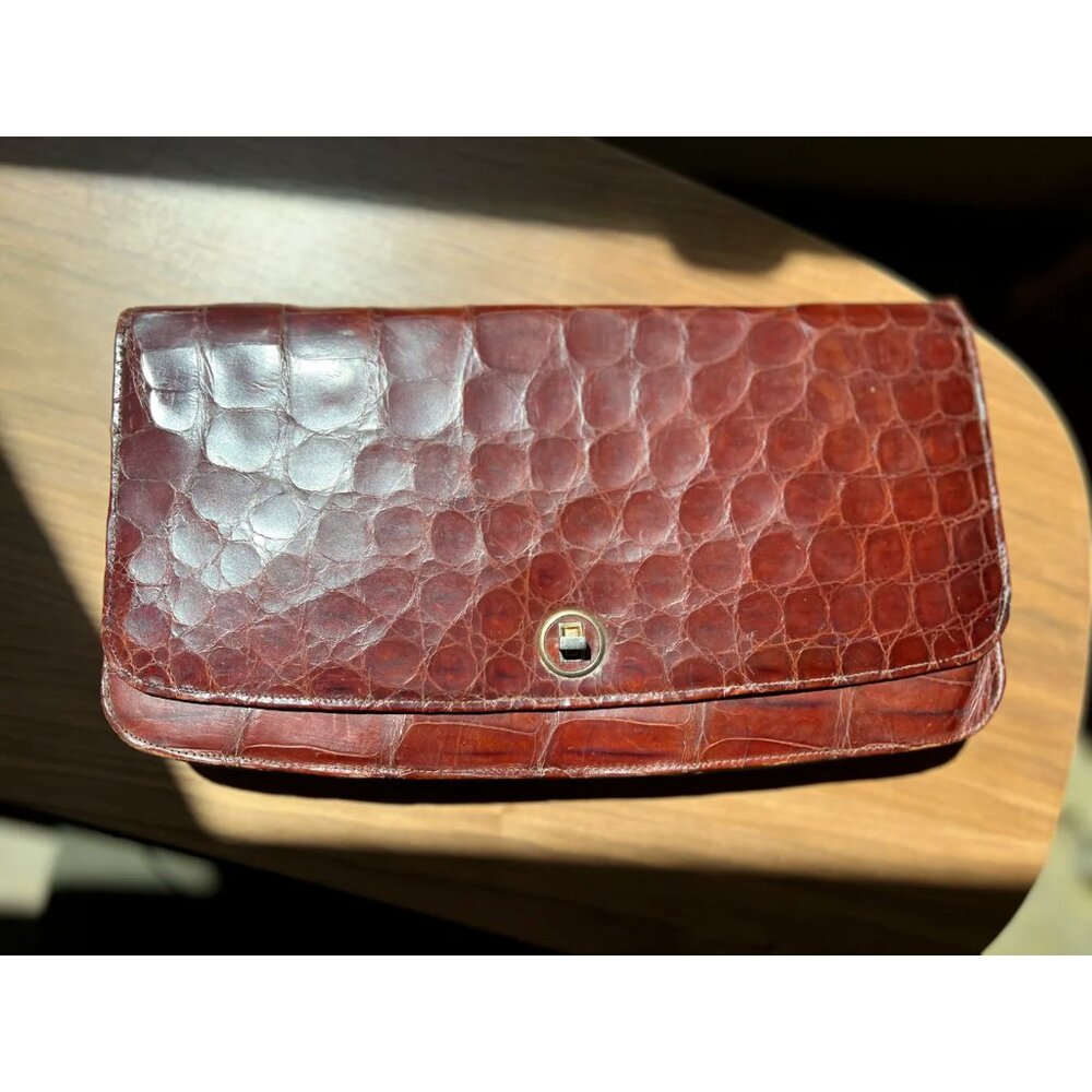 1940s Alligator Clutch